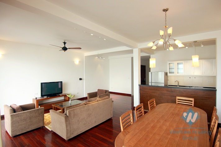 Lake view 3 bedroom apartment for rent in Tay Ho